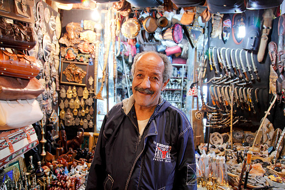 shop keeper at the market
